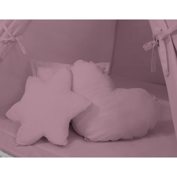 Teltsæt Tipi Telt Børn med legetæppe + puder sæt   Pastel Violet