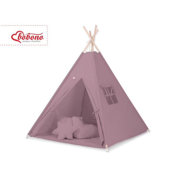 Teltsæt Tipi Telt Børn med legetæppe + puder sæt   Pastel Violet