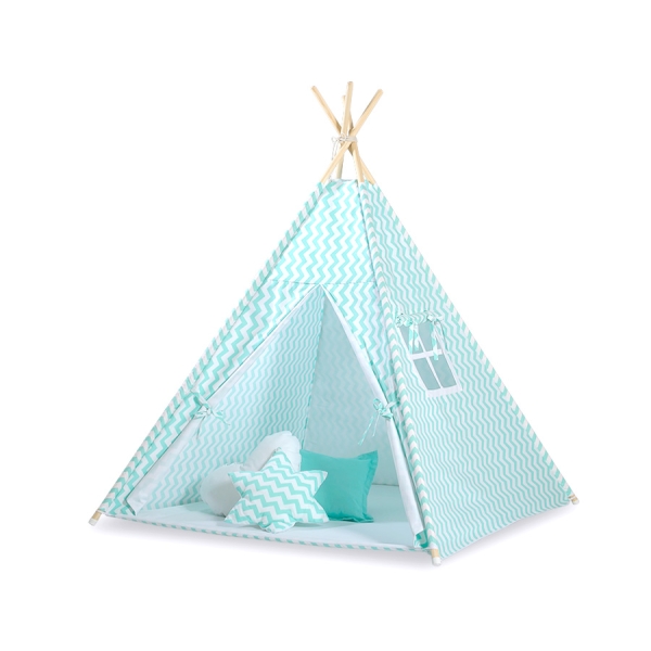 Teltsæt Tipi Telt Børn  Mint Siksak