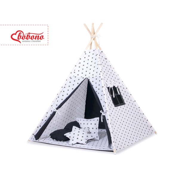 Teltsæt Tipi Telt Børn  Sort