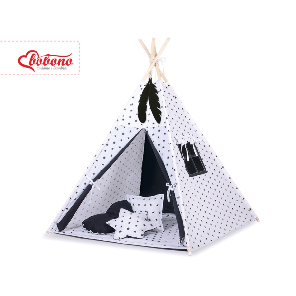 Teltsæt Tipi Telt Børn  Sort