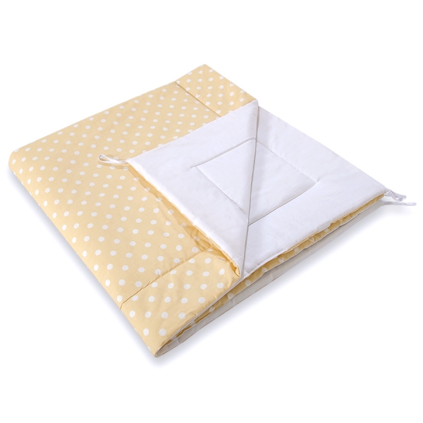 Tipi legetæppe  Beige Polkaprikker