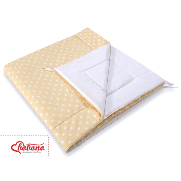 Tipi legetæppe  Beige Polkaprikker