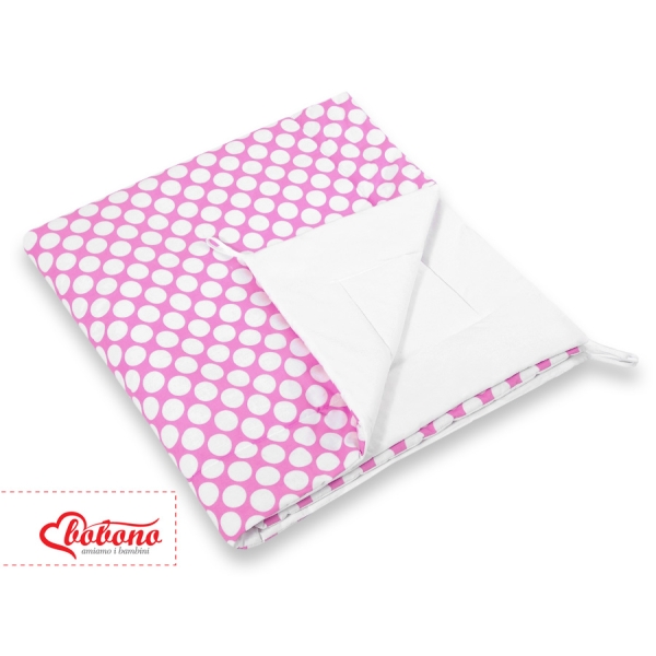 Tipi legetæppe  Lyserød Pink Polkaprikker