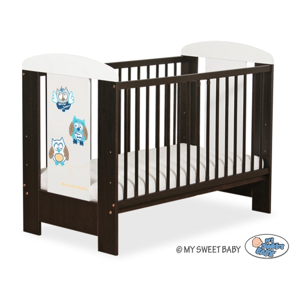 Tremmeseng 120x60cm til baby Munter Ugler