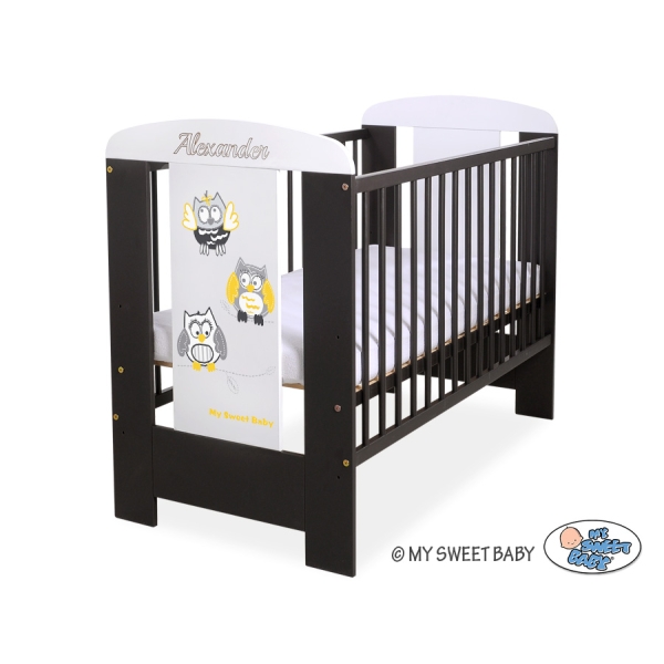Tremmeseng 120x60cm til baby Munter Ugler