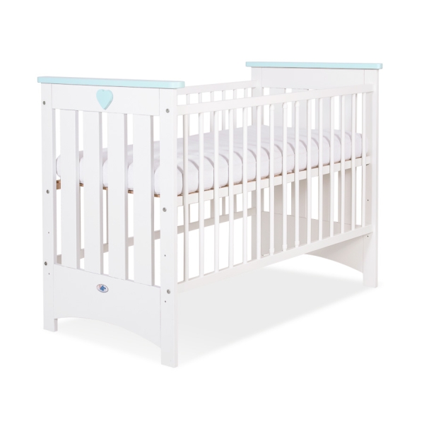 Tremmeseng af træ til baby  Hvid