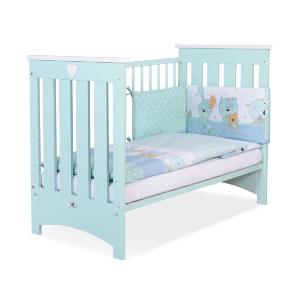 Tremmeseng af træ til baby  Mint
