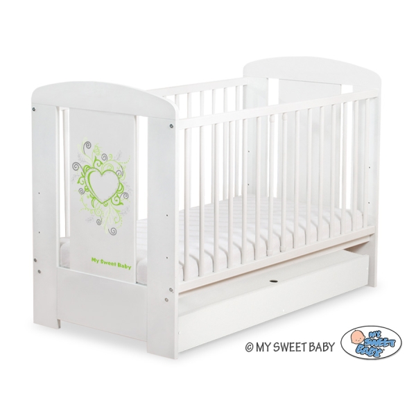Tremmeseng med skuffe til baby Chic  STANDARD