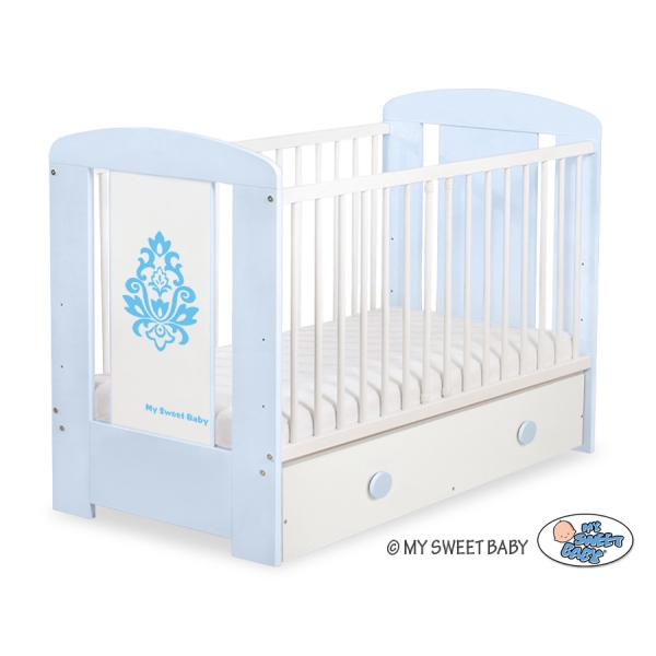 Tremmeseng med skuffe til baby Glamour  MAXI Glamour