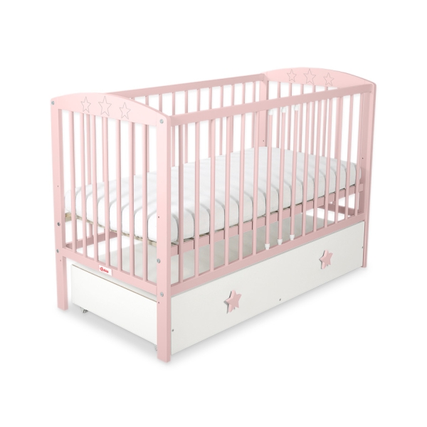 Tremmeseng med Skuffe til baby Stjerner  MAXI Stjerner