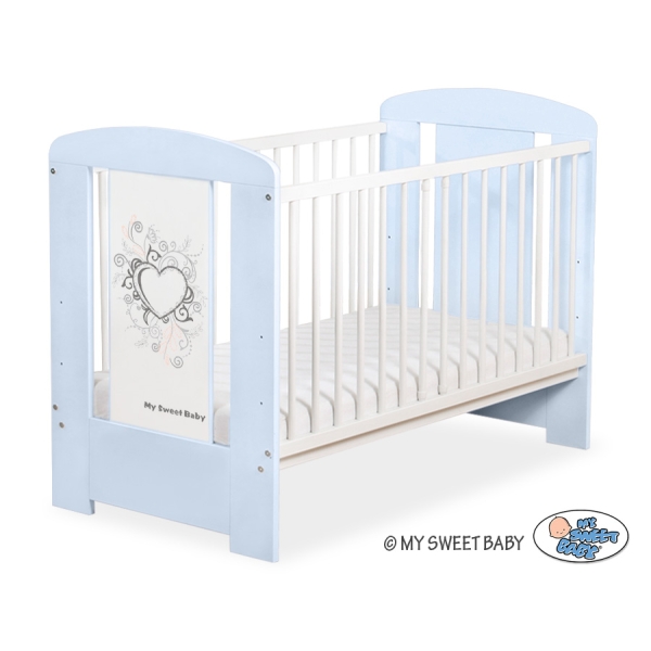Tremmeseng til baby Chic  Blå