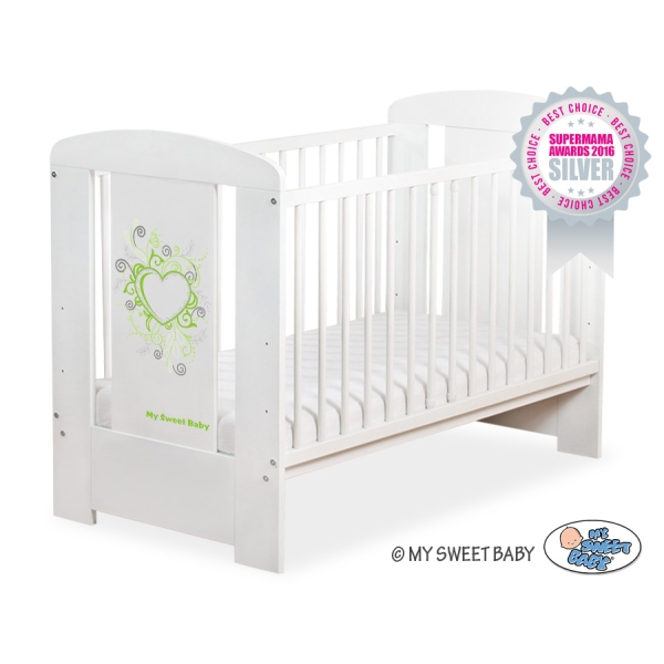 Tremmeseng til baby Chic  Hvid
