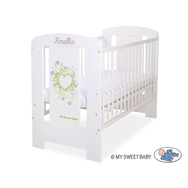 Tremmeseng til baby Chic  Hvid