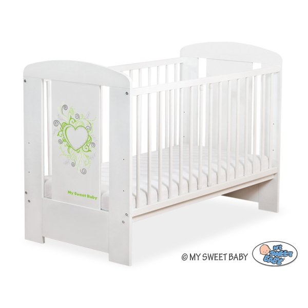 Tremmeseng til baby Chic  Hvid