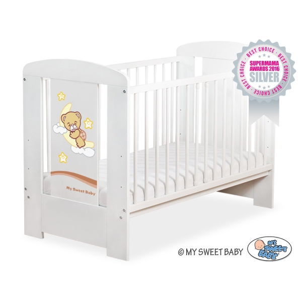 Tremmeseng til baby Godnat  Hvid