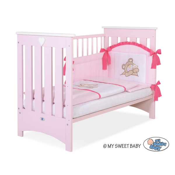 Tremmeseng til baby  Lyserød Pink
