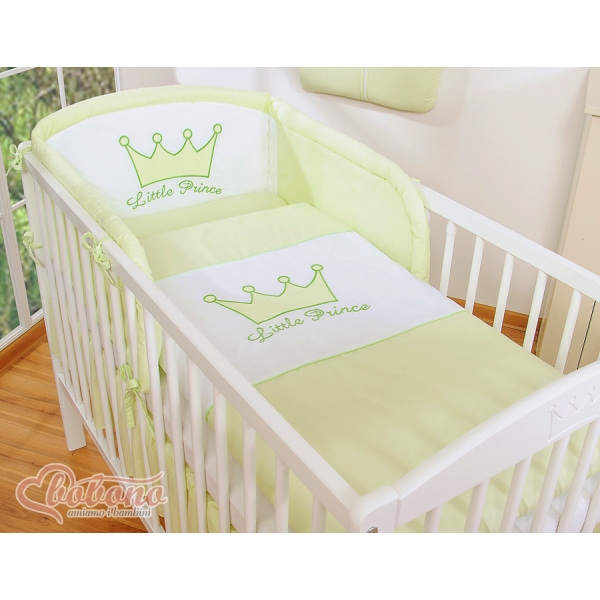 Universel sengerand til babyseng - Little Prince/Princess  Grøn