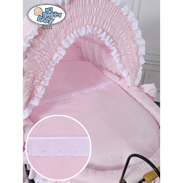 Vintage babykurv  Lyserød Pink Victoria