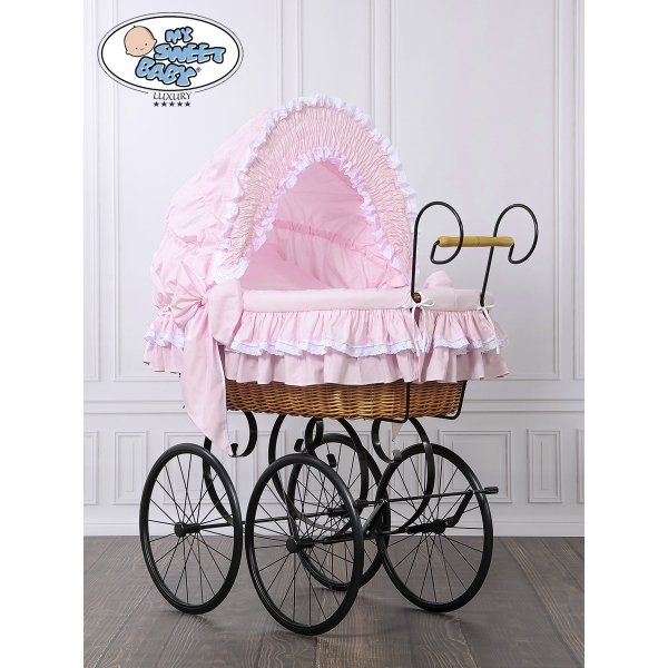 Vintage babykurv  Lyserød Pink Victoria