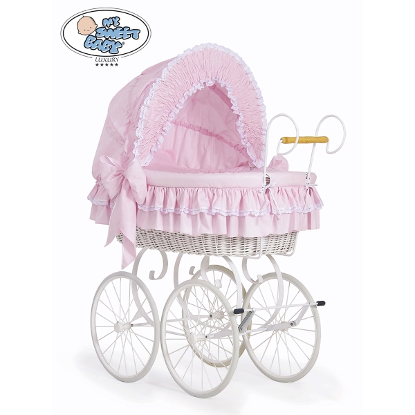Vintage babykurv  Lyserød Pink Victoria