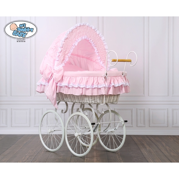 Vintage babykurv  Lyserød Pink Victoria