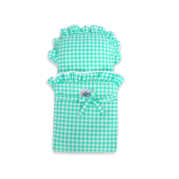 Vogn til babydukke  Mint Hvid