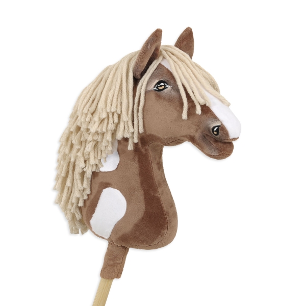 Kæphest brun hvid beige Manke Amerikansk Mustang