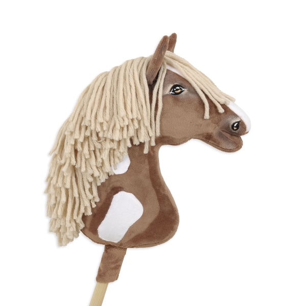 Kæphest brun hvid beige Manke Amerikansk Mustang