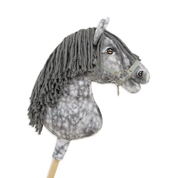 Kæphest Dapple Grey med Grå Manke