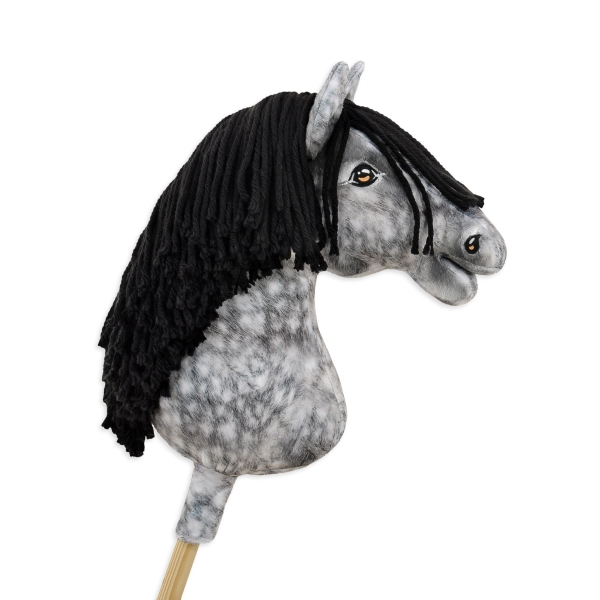Kæphest Dapple Grey med Sort Manke