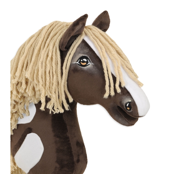 Kæphest Smuk mørkebrun hvid beige Manke Amerikansk Mustang