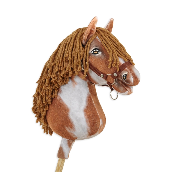Kæphest Tobiano med Brun Manke