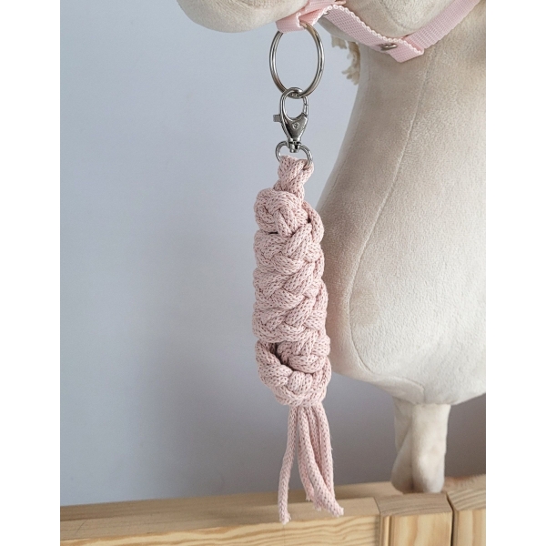 Træktov til kæphest lavet af snor Powderpink